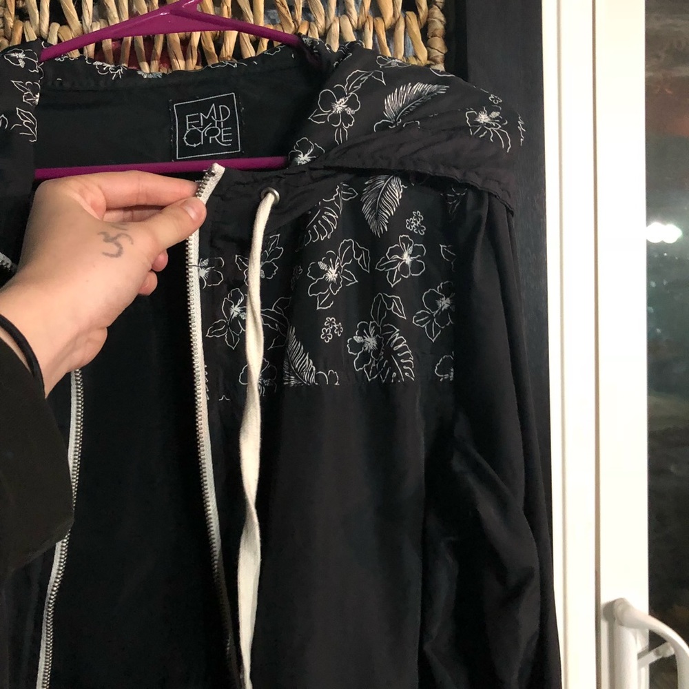 Empyre Black Windbreaker